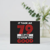 Carte Postale Cadeau d'anniversaire drôle de 79 ans (Debout devant)