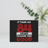 Carte Postale Cadeau d'anniversaire drôle de 84 ans (Debout devant)