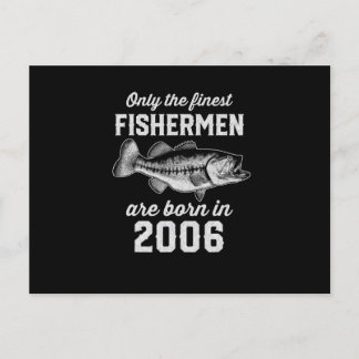 Carte Postale Cadeau d'anniversaire Pêcheur Pêche 2006