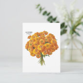 Carte Postale Cadeau d'anniversaire personnalisable Souci d'octo (Debout devant)