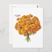 Carte Postale Cadeau d'anniversaire personnalisable Souci d'octo (Devant / Derrière)