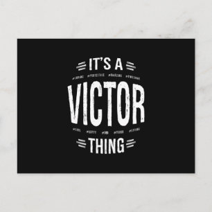Carte Postale Cadeau d'anniversaire personnalisé Victor