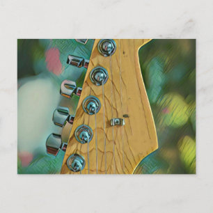 Carte Postale cadeau d'anniversaire pour guitariste