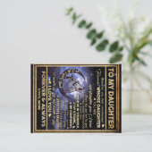 Carte Postale Cadeau d'anniversaire pour ma fille loup, cadeau d (Debout devant)