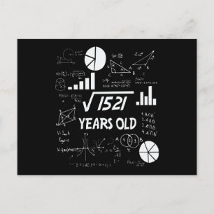 Carte Postale Cadeau d'anniversaire pour professeur de mathémati