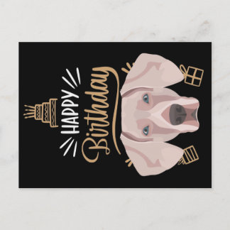 Carte Postale Cadeau d'anniversaire Weimaraner