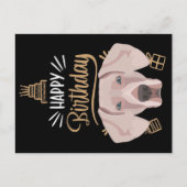 Carte Postale Cadeau d'anniversaire Weimaraner (Devant)