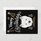 Carte Postale Cadeau d'anniversaire West Highland Terrier (Devant / Derrière)