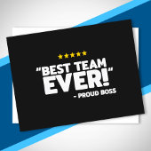 Carte Postale Cadeau d'appréciation de l'employé - Fier chef de 