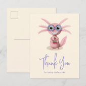 Carte Postale Cadeau d'appréciation pour un professeur avec un a (Devant / Derrière)
