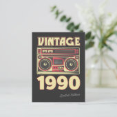 Carte Postale Cadeau de 30e anniversaire classique cassette vint (Debout devant)