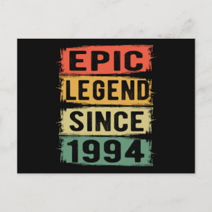 Carte Postale Cadeau de 31 ans pour les légendes épique de 1993