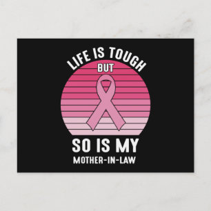 Carte Postale Cadeau de cancer du sein pour la belle-mère et la