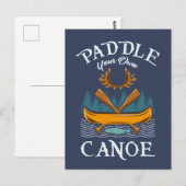 Carte Postale Cadeau de canoë-kayak (Devant / Derrière)