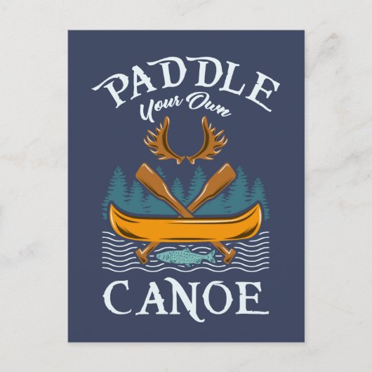 Carte Postale Cadeau de canoë-kayak (Devant)