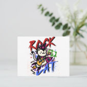 Carte Postale Cadeau de chat mignon (Debout devant)
