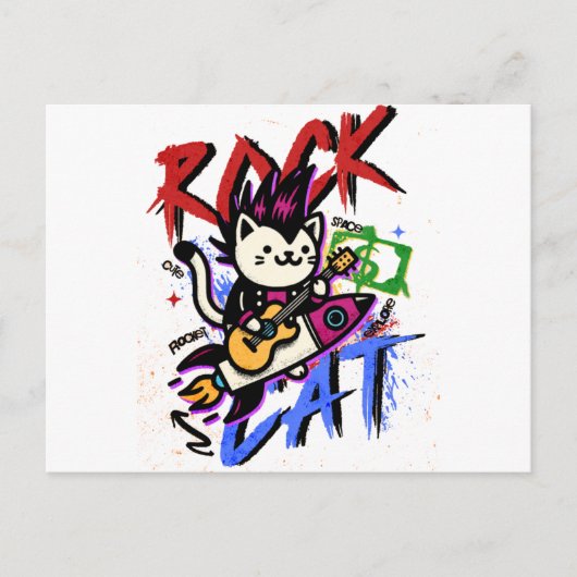Carte Postale Cadeau de chat mignon (Devant)