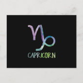 Carte Postale Cadeau de chèvre de mer d'astrologie de symbole de (Devant)