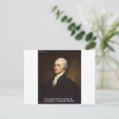 Carte Postale Cadeau de citation de Hamilton Tombe Pour N'import (Debout devant)