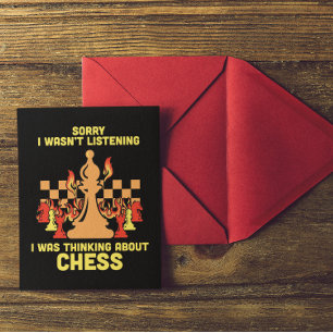 Carte Postale Cadeau de citation drôle d'échecs pour les joueurs