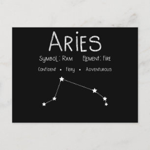 Carte Postale Cadeau de constellation du signe du zodiaque Bélie