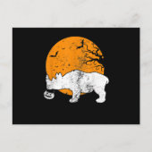 Carte Postale Cadeau de costume d'Halloween de citrouille de rhi (Devant)