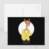 Carte Postale Cadeau de design d'animaux de safari mignons de gi (Devant / Derrière)