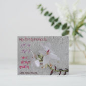 CARTE POSTALE CADEAU DE FLEURS JOURNALIÈRE FILLE (Debout devant)