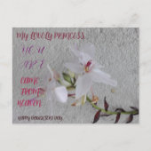 CARTE POSTALE CADEAU DE FLEURS JOURNALIÈRE FILLE (Devant)