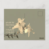 CARTE POSTALE CADEAU DE FLEURS JOURNALIÈRE FILLE (Dos)