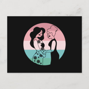 Carte Postale Cadeau de Grossesse et d'Accouchement de Sage-Femm