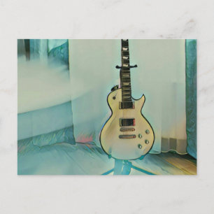 Carte Postale cadeau de guitare classique pour papa