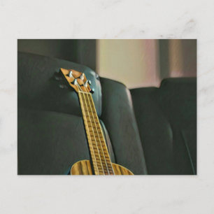 Carte Postale cadeau de guitare électrique basse acoustique