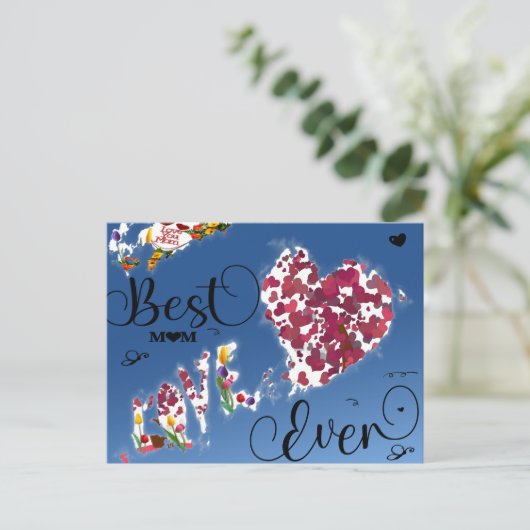 Carte Postale Cadeau de la Fête des Mères, Cadeau pour maman, Ca (Debout devant)