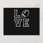 Carte Postale Cadeau de la Saint-Valentin pour le football améri (Devant)