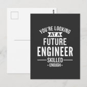 Carte Postale cadeau de l'ingénieur (Devant / Derrière)