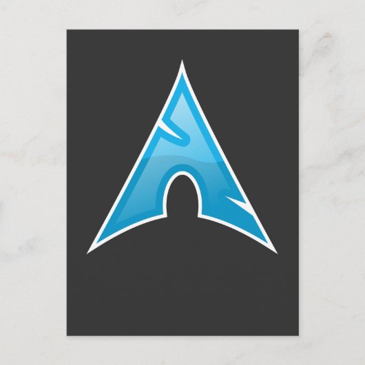 Carte Postale Cadeau de logo Arch génie informatique Symbole d'a (Devant)