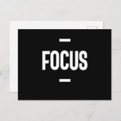 Carte Postale Cadeau de motivation pour entrepreneur - Concentra (Devant / Derrière)