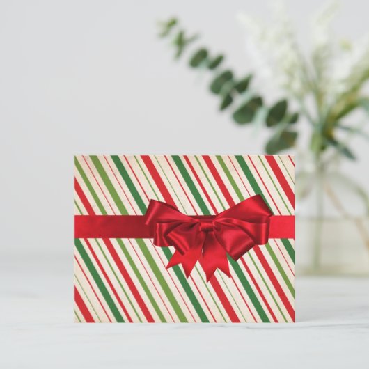 Carte postale Cadeau de Noël (Debout devant)