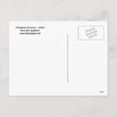 Carte postale cadeau de Noël (Dos)