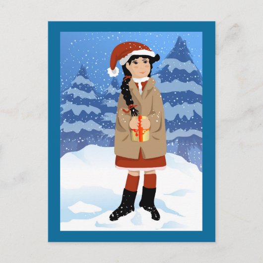 Carte postale cadeau de Noël (Devant)