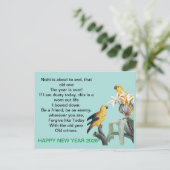 Carte Postale cadeau de nouvelle année 2026 (Debout devant)