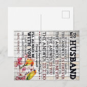 Carte Postale Cadeau de nouvelle maison, conception pour mon mar (Devant / Derrière)