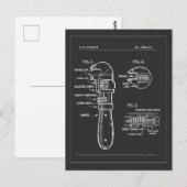 Carte Postale Cadeau de plan de clé à écrou (Devant / Derrière)