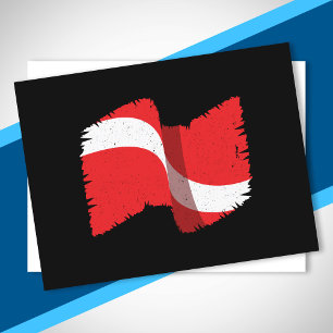 Carte Postale Cadeau de plongée en scaphandre - Drapeau de plong