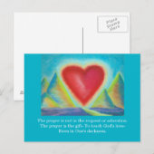 Carte postale Cadeau de prière (Devant / Derrière)