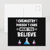 Carte Postale Cadeau de profession de chimiste drôle de chimie a (Devant / Derrière)