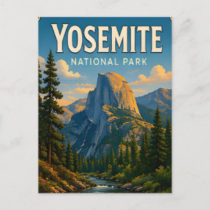 Carte Postale Cadeau de randonnée dans le parc national de Yosem