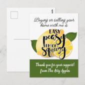 Carte Postale cadeau de remerciement marketing client immobilier (Devant / Derrière)