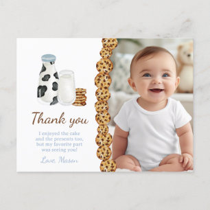 Carte Postale Cadeau de remerciement pour fête d'anniversaire av